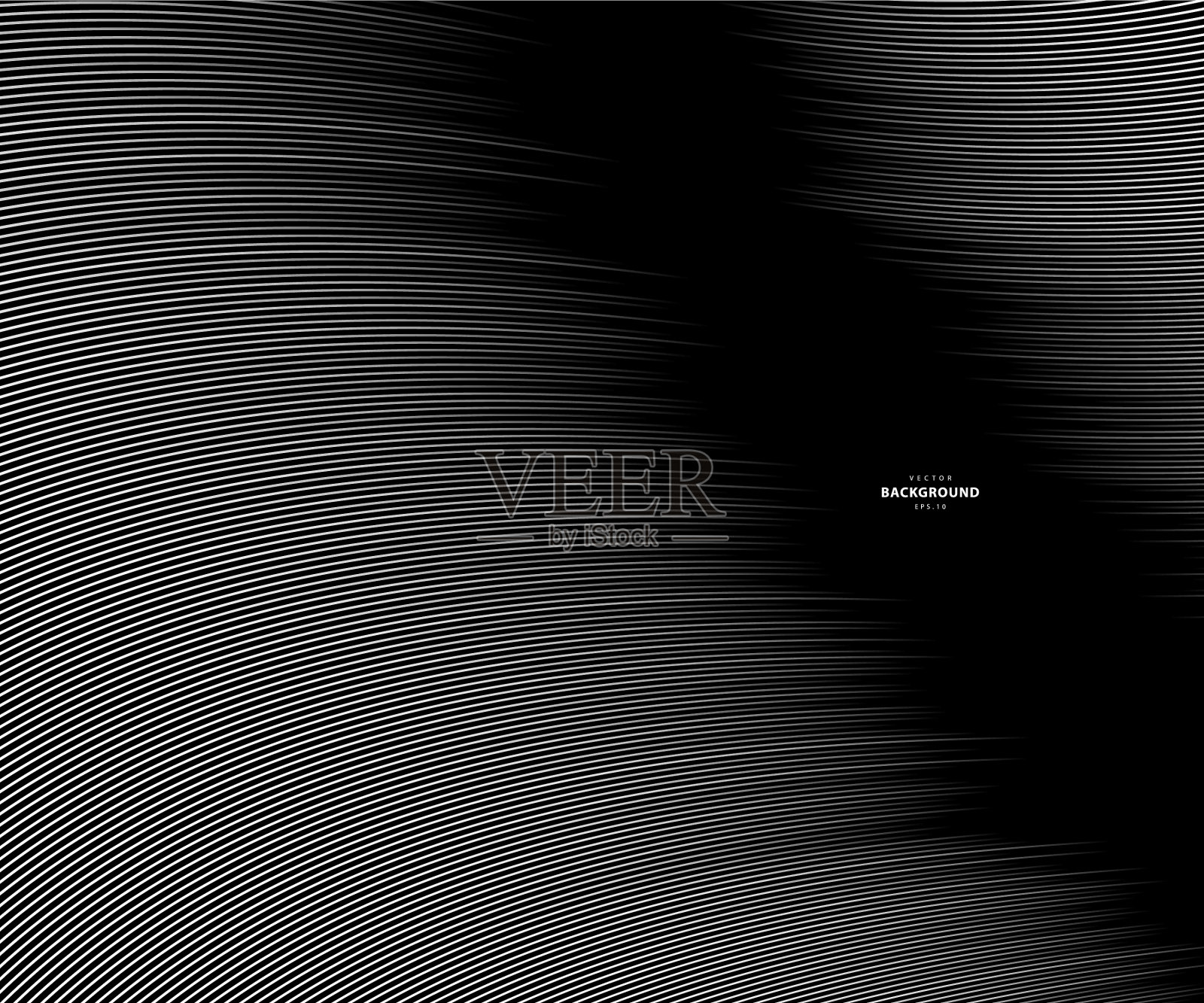 抽象的灰白色波浪和线条图案插画图片素材