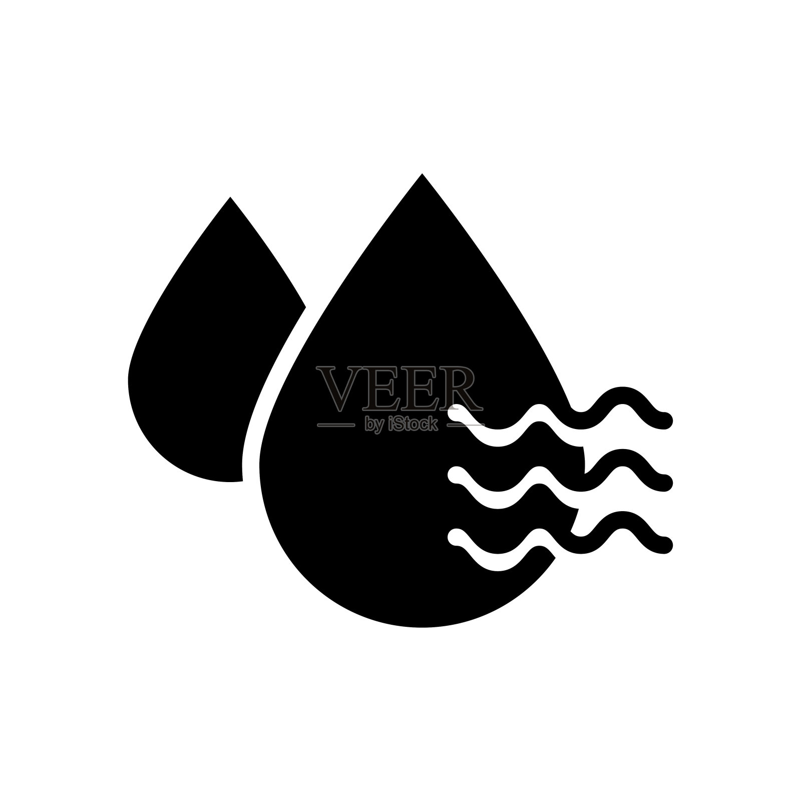 干矢量固体图标风格的插图。EPS 10个文件插画图片素材