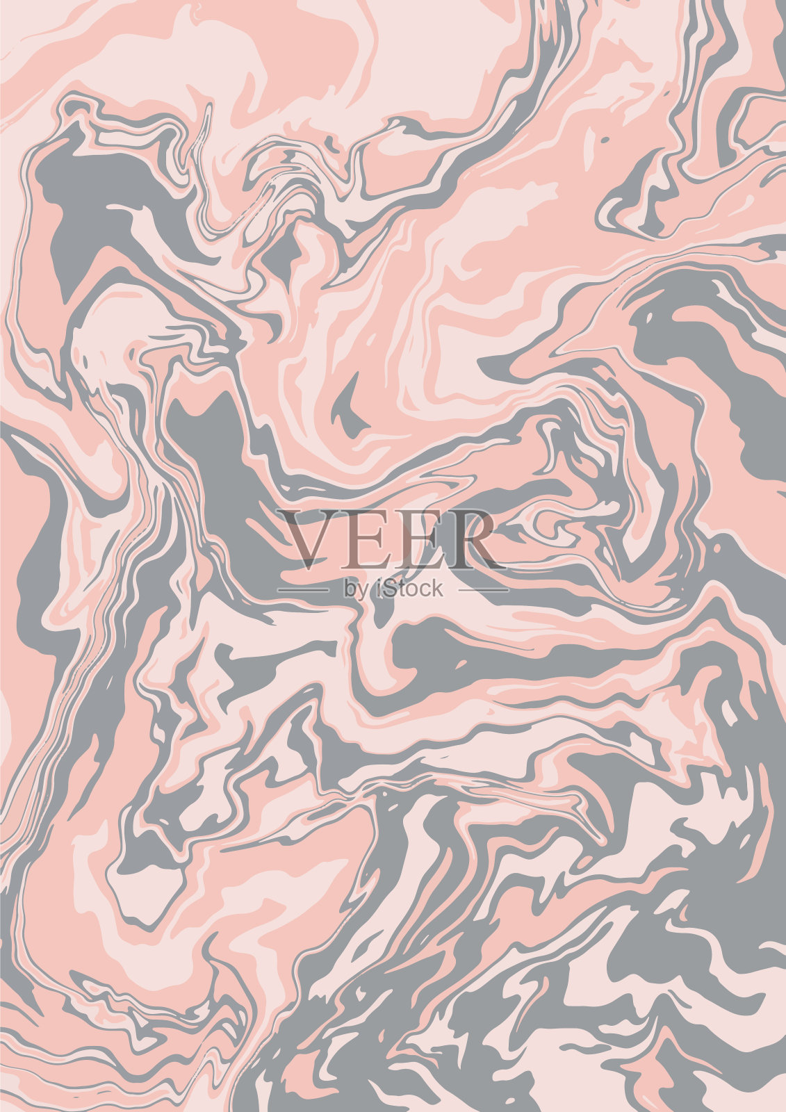 流体艺术纹理。抽象背景与漩涡油漆效果。插画图片素材