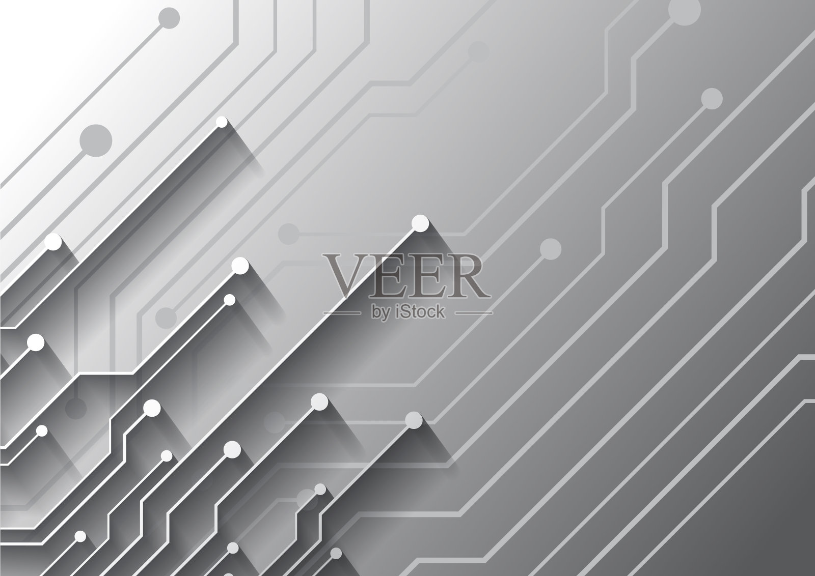 具有高科技数字电路技术背景插画图片素材