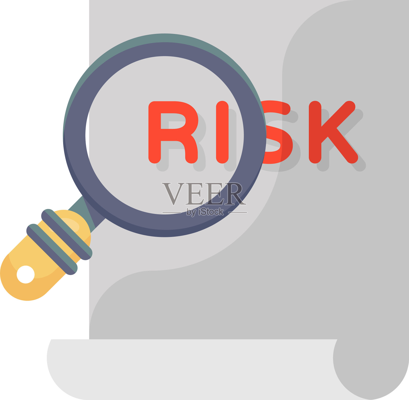 风险评估插画图片素材