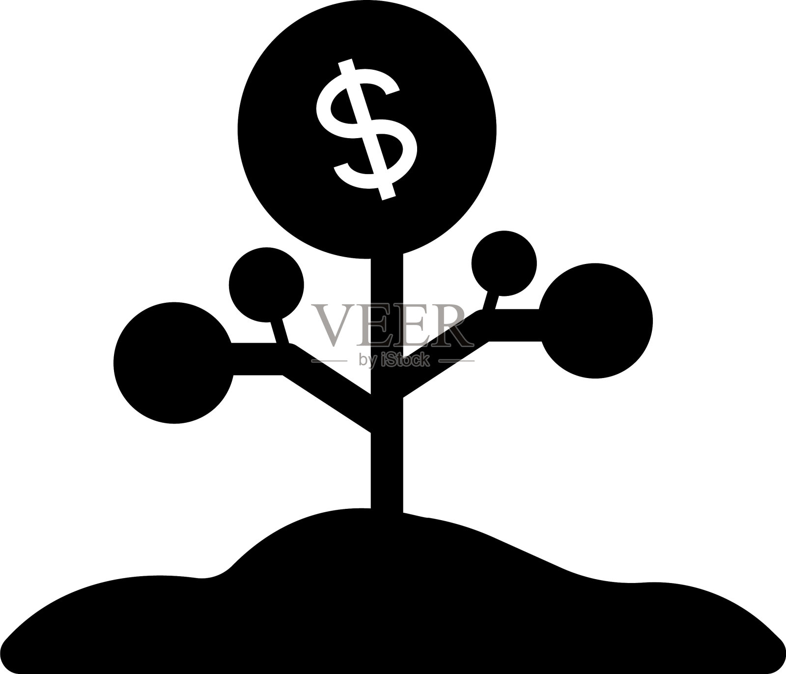 投资增长插画图片素材