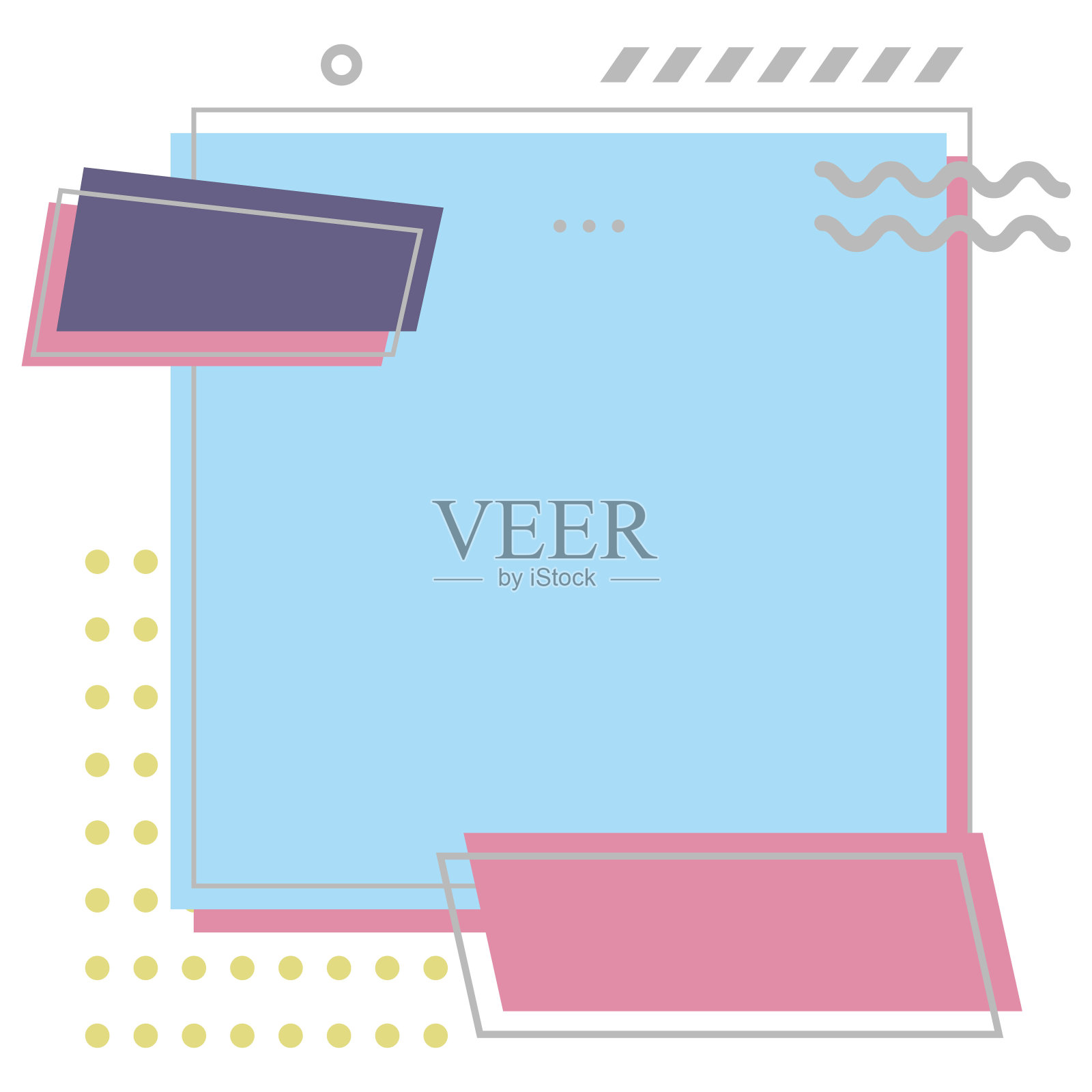 现代可编辑的数字营销，社交媒体帖子，推广横幅模板风格准备使用向量设计横幅模板库存插图插画图片素材