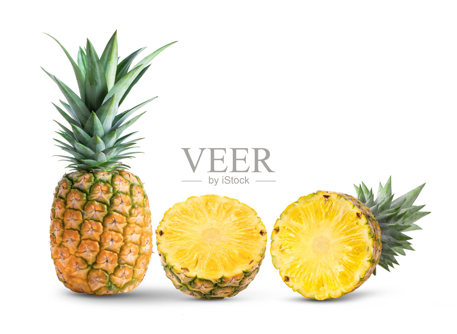 新鲜菠萝孤立照片摄影图片