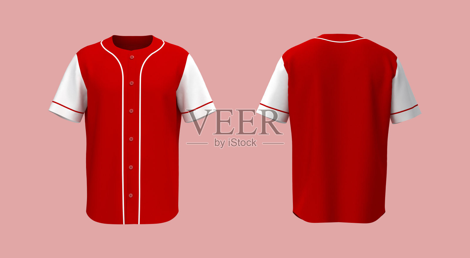 前面和后面的棒球t恤模型照片摄影图片