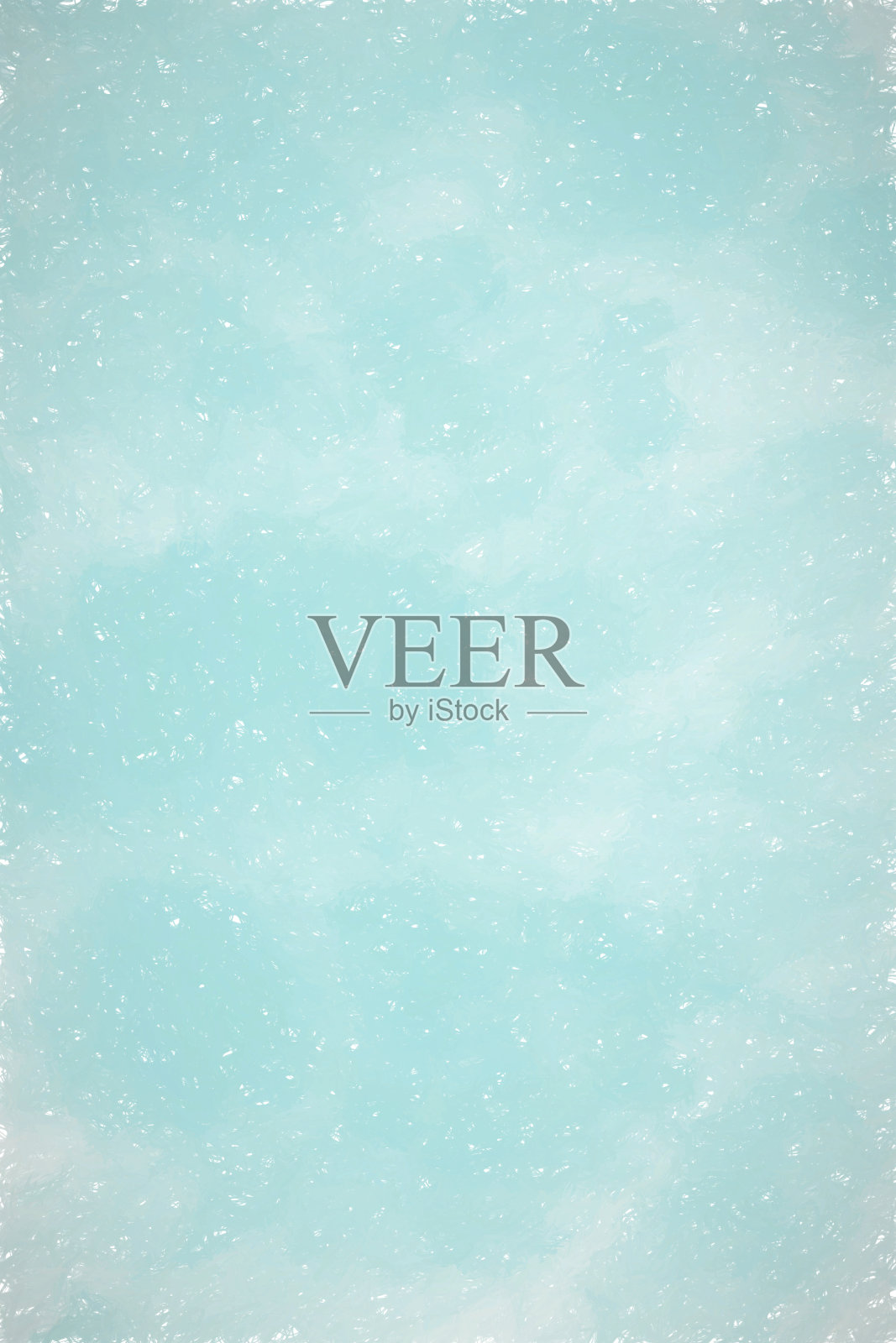 蓝色水彩。单色。圣诞艺术背景。照片摄影图片