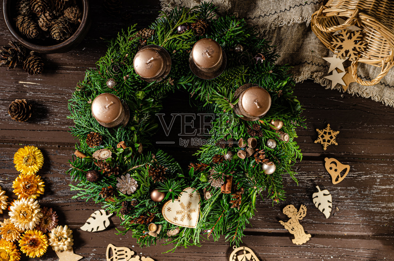 圣诞装饰照片摄影图片