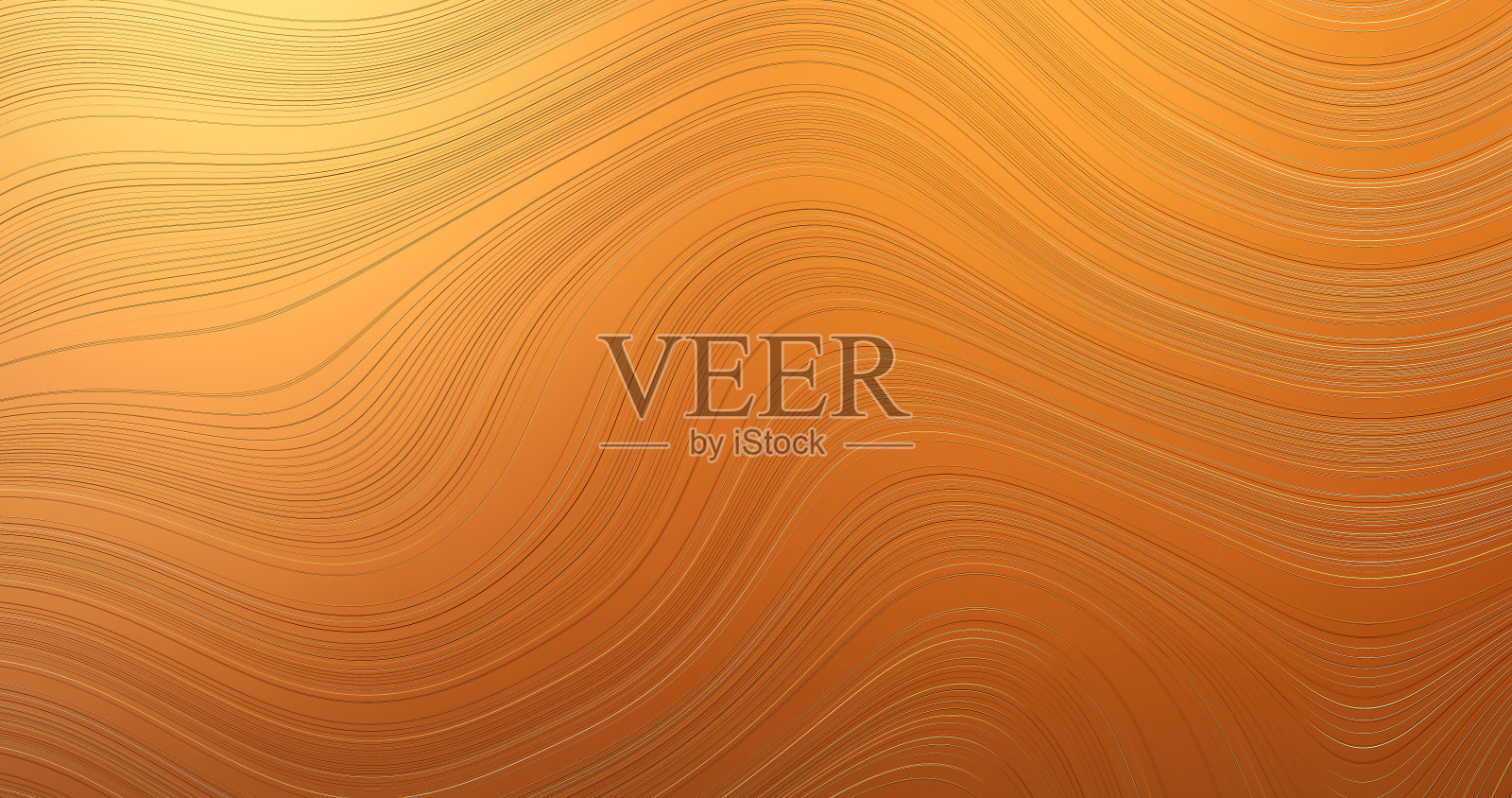 抽象的金色图案纹理波浪艺术设计在奢华的金色艺术创意表面背景与复古优雅时尚的壁纸背景。3 d渲染。照片摄影图片