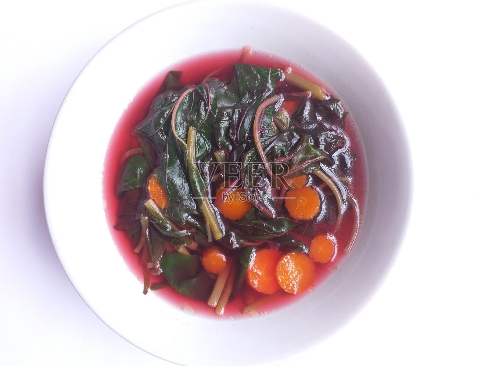 红白菜胡萝卜汤照片摄影图片