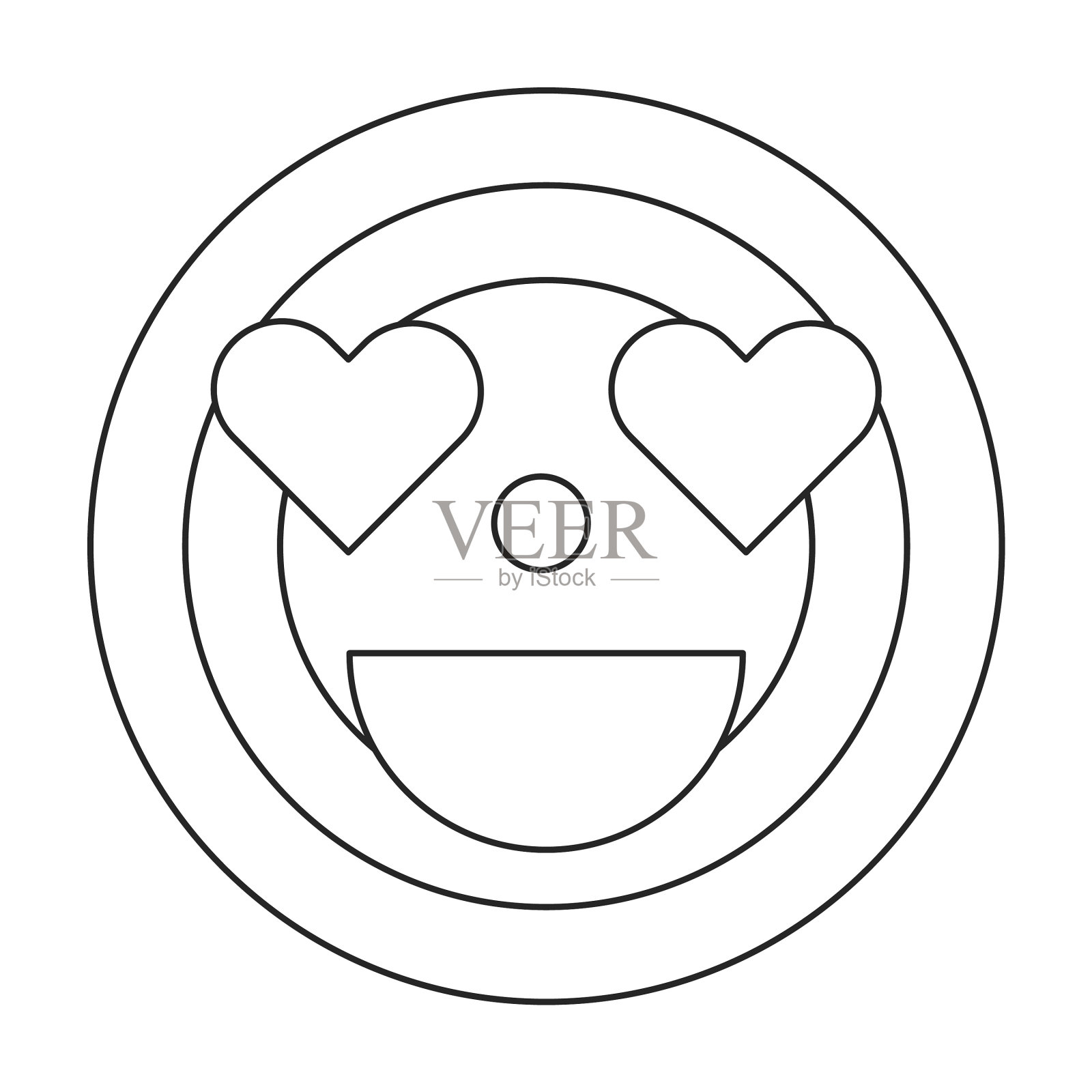 水床垫图标轮廓图标插画图片素材