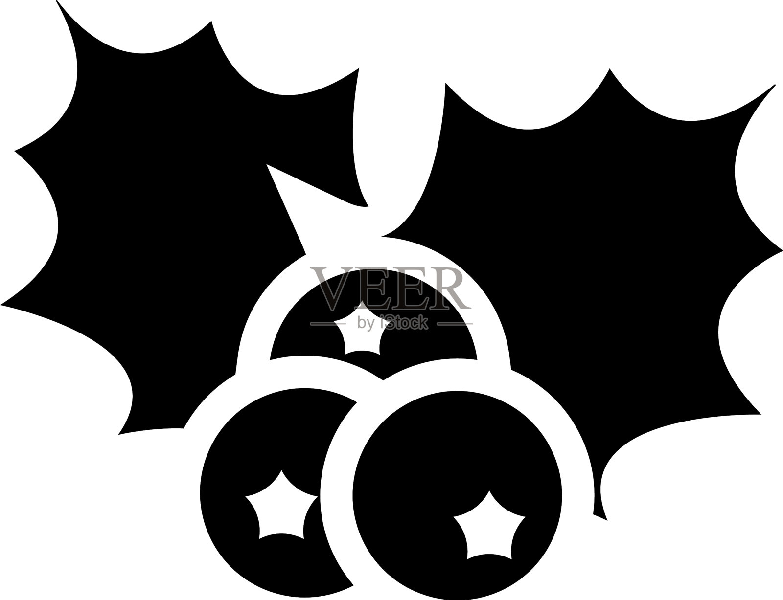 槲寄生插画图片素材