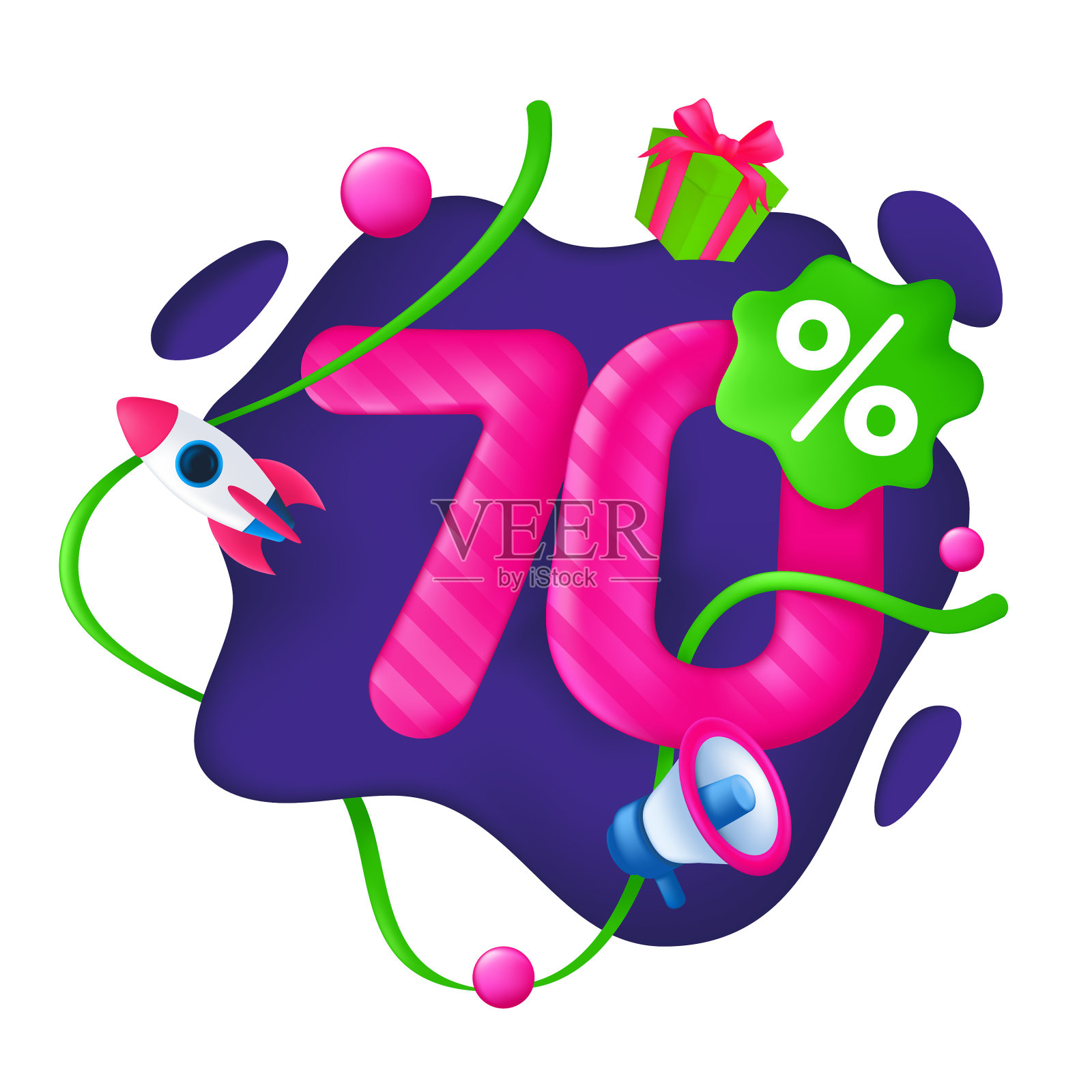 七折价格标签70特价设计元素图片