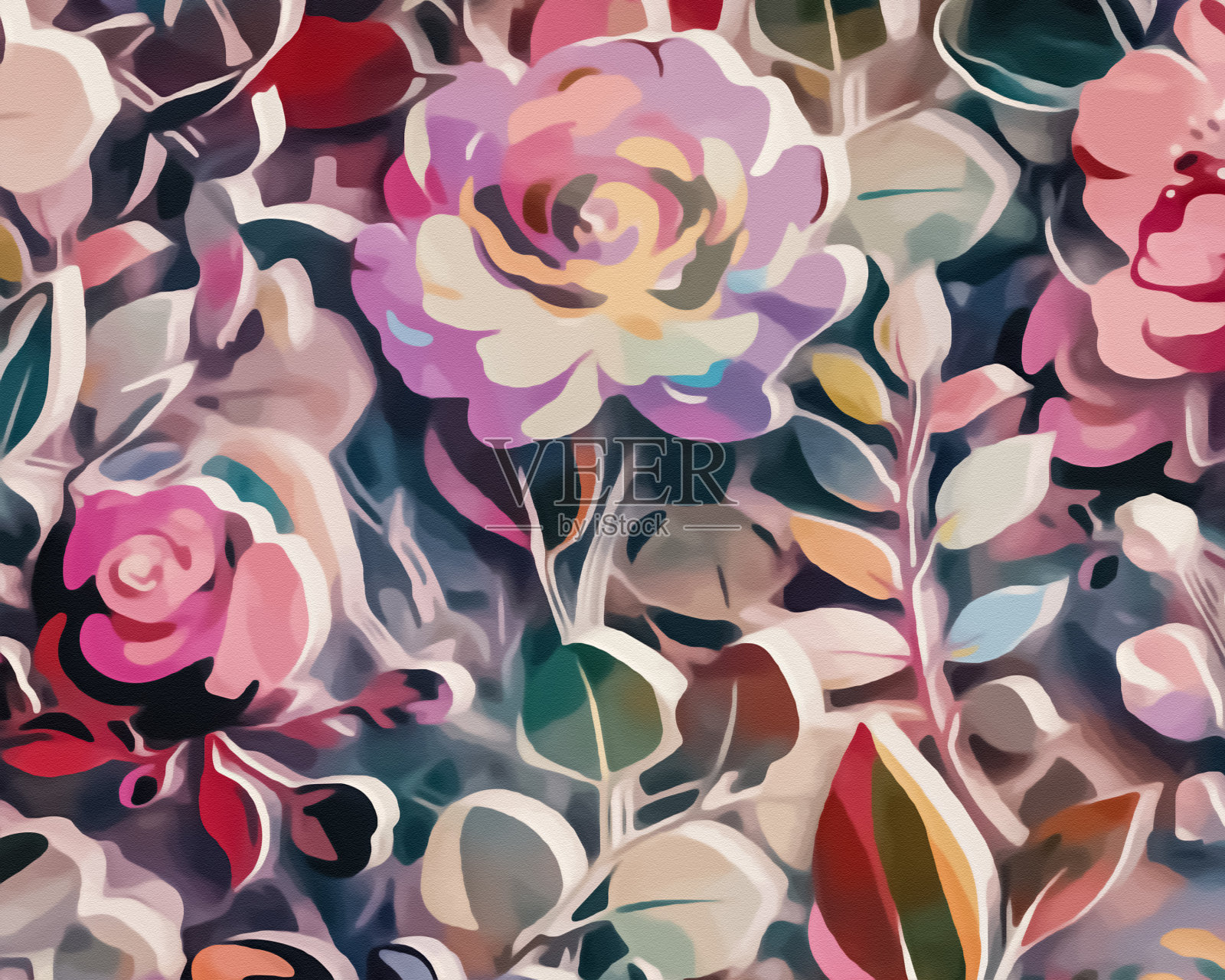 野花插画图片素材