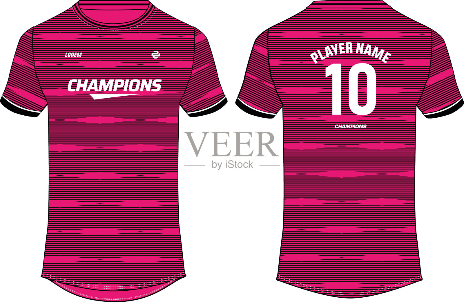 运动衫t恤设计概念模板插画图片素材