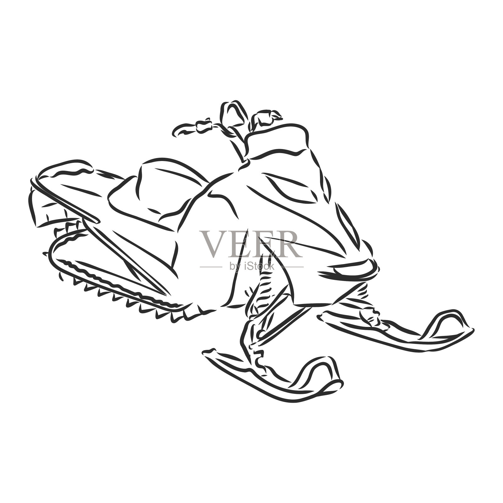 用于海报装饰和印刷的雕刻风格插画图片素材