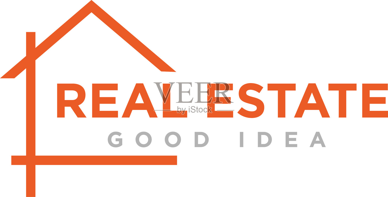 房地产标志图标设计插画图片素材