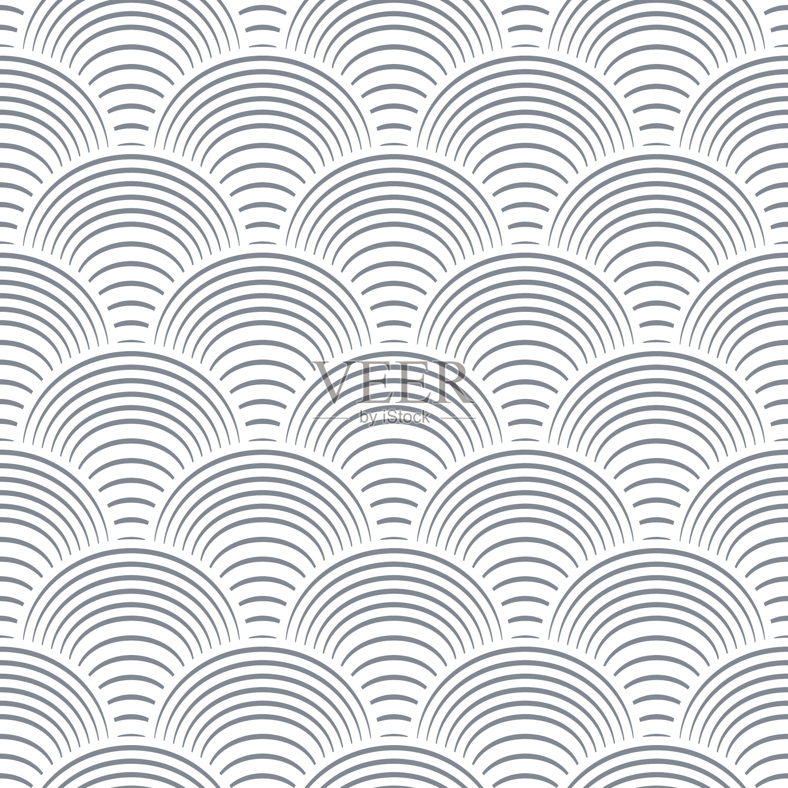 鱼美人鱼龙鳞亚洲波浪的形象插画图片素材