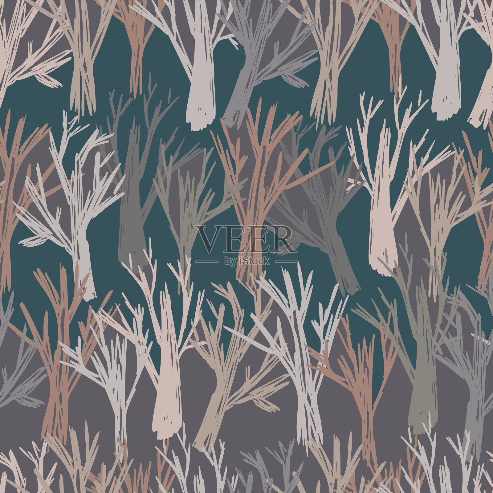 多彩的抽象无缝图案设计插画图片素材