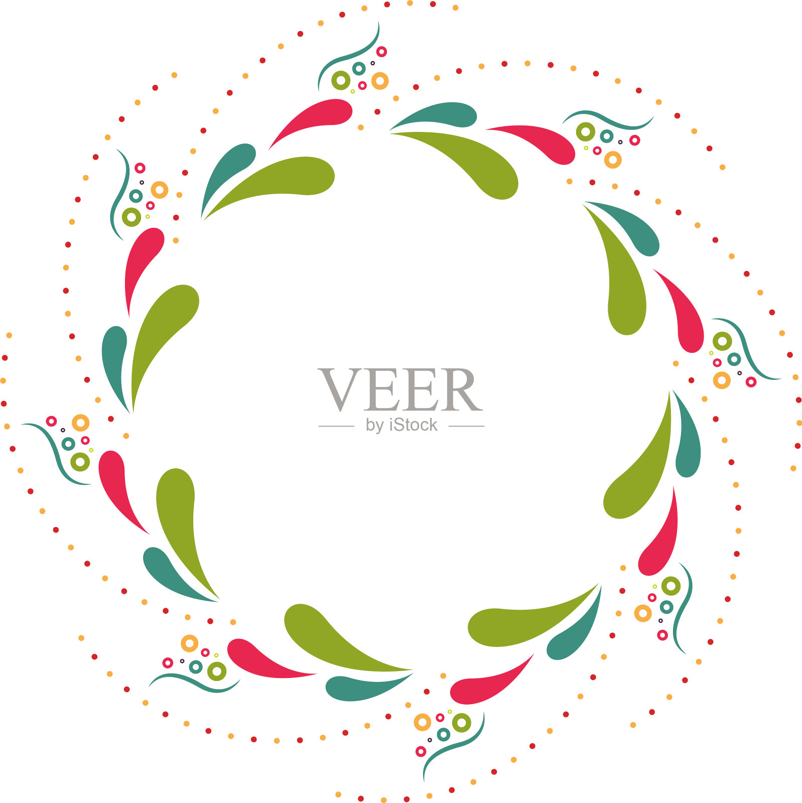 隔离彩色空标签插画图片素材