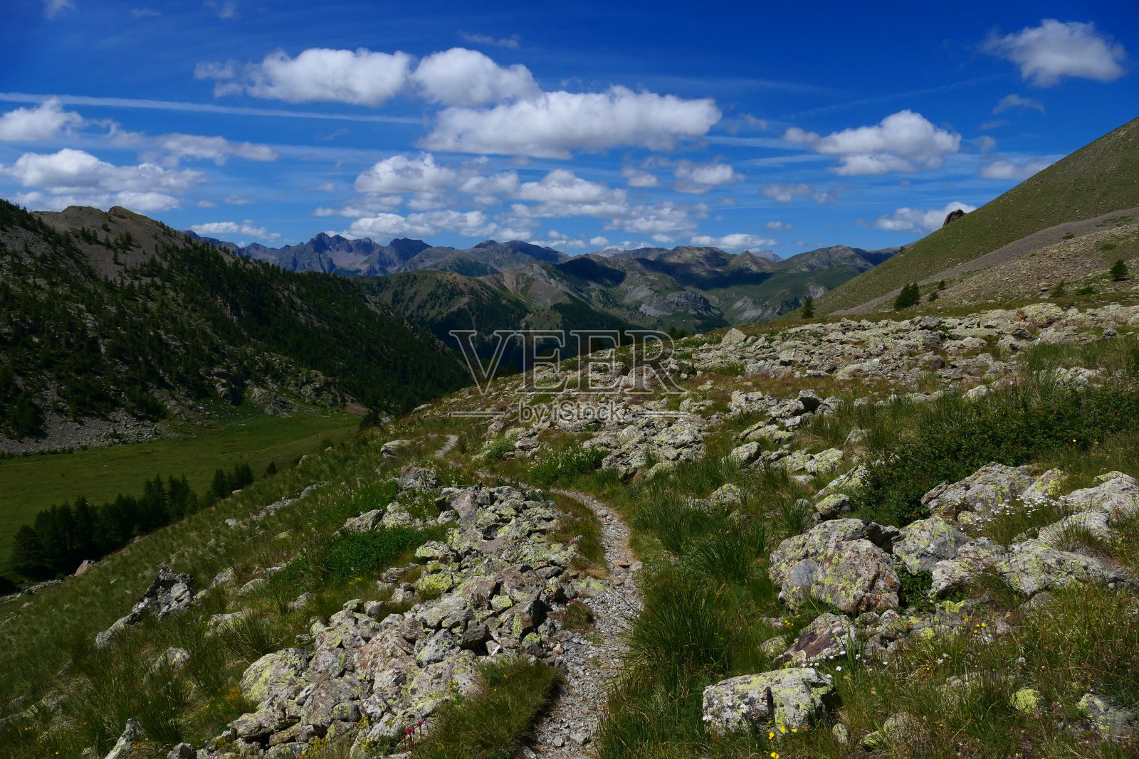 路Fer通行证，商业旅游国家公园，阿尔卑斯-海洋照片摄影图片