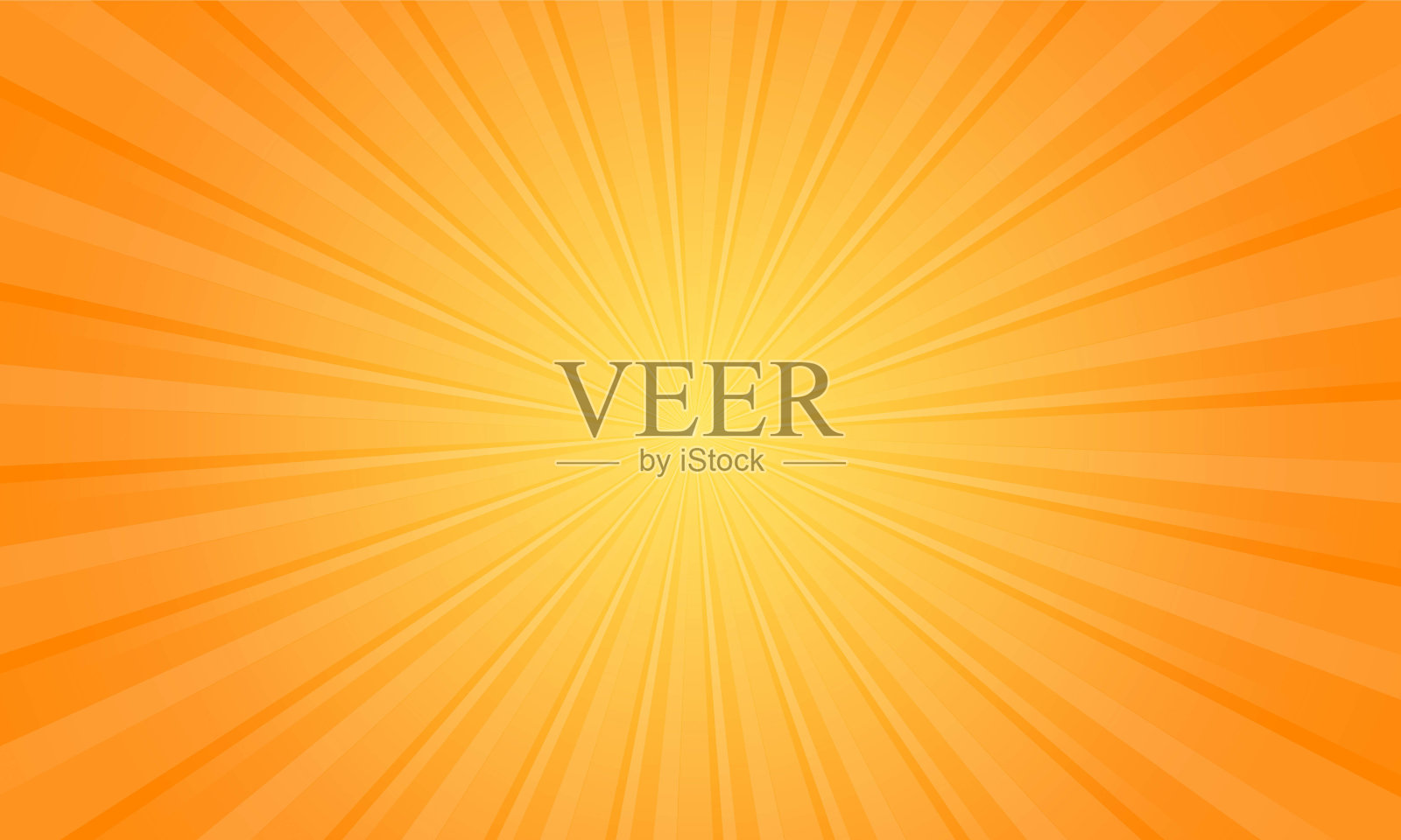 橙色渐变射线爆发点风格的背景矢量设计插画图片素材