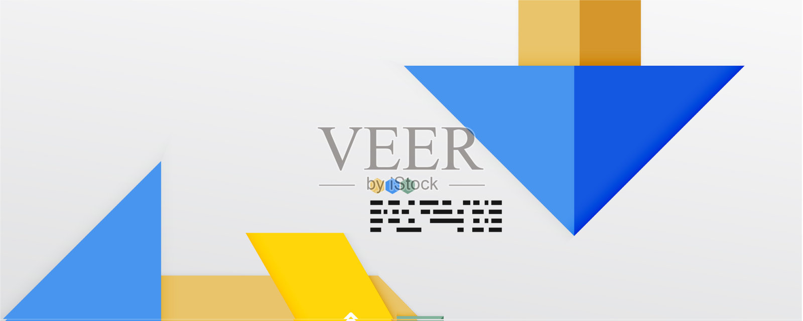 闪闪发光的三角形和几何形状插画图片素材