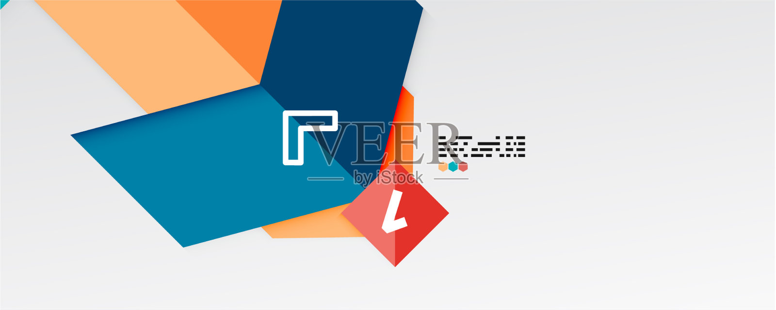 闪闪发光的三角形和几何形状插画图片素材