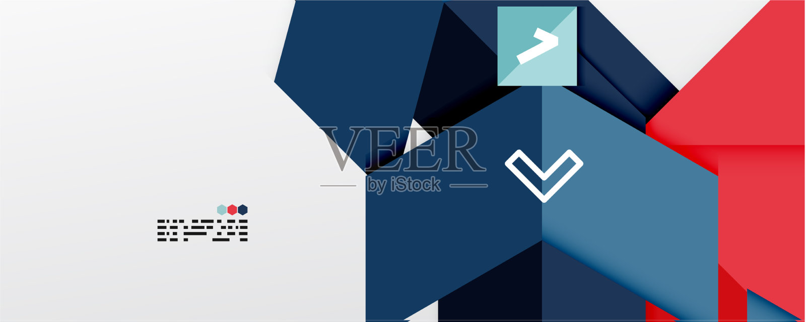 闪闪发光的三角形和几何形状插画图片素材