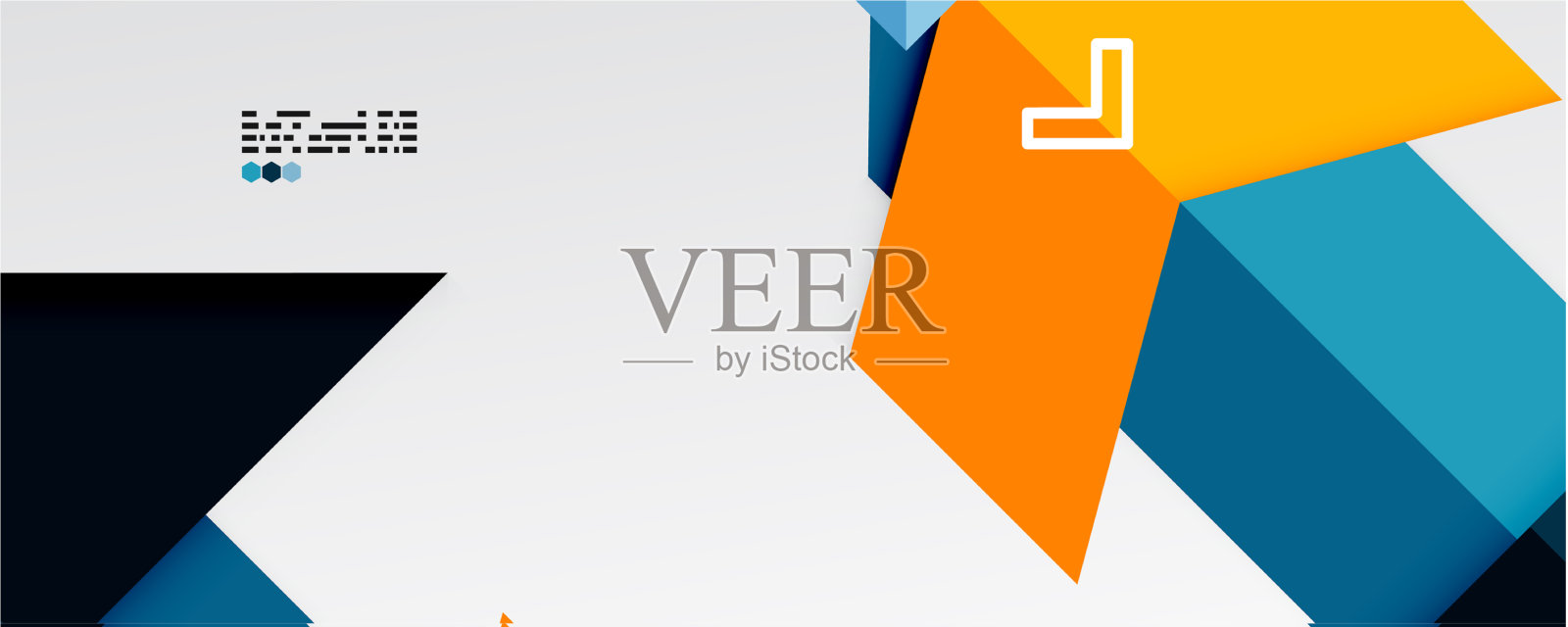 闪闪发光的三角形和几何形状插画图片素材