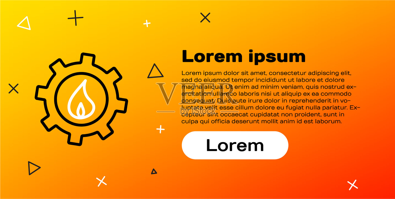 线路油气工业厂房标志插画图片素材