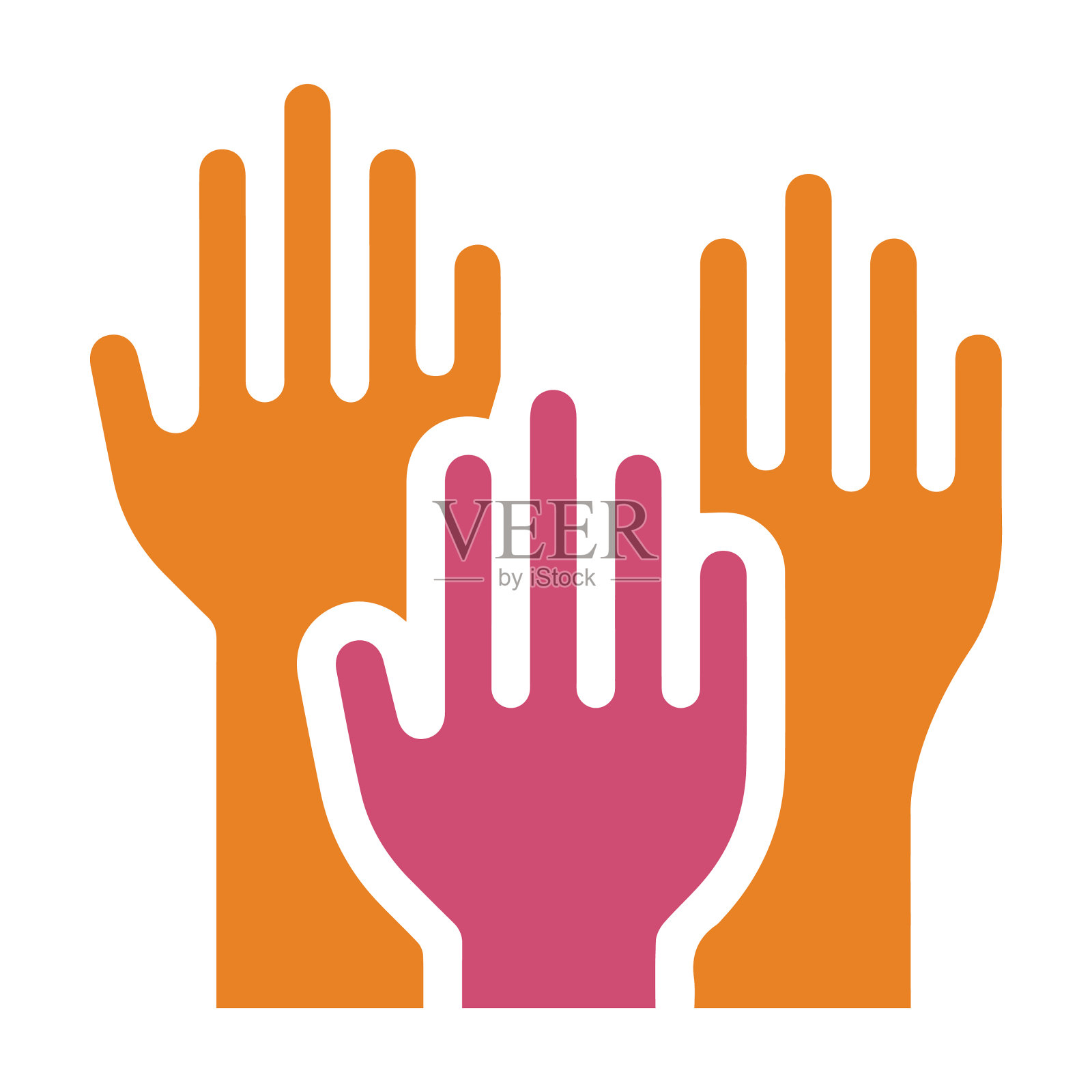 参与者，冠军，手势，手，获胜，获胜图标插画图片素材