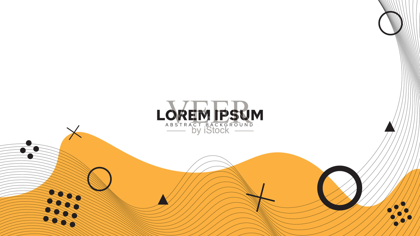 几何背景设计的抽象图纸，最小抽象封面设计插画图片素材