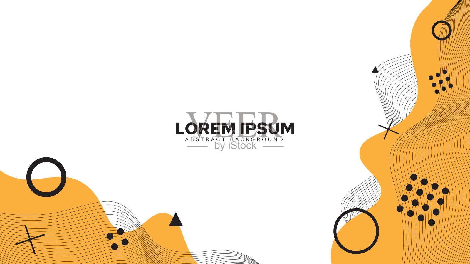 几何背景设计的抽象图纸，最小抽象封面设计设计模板素材