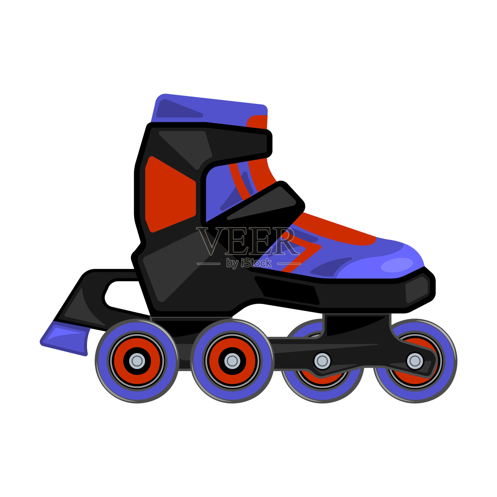 溜冰鞋图标卡通图标设计元素图片