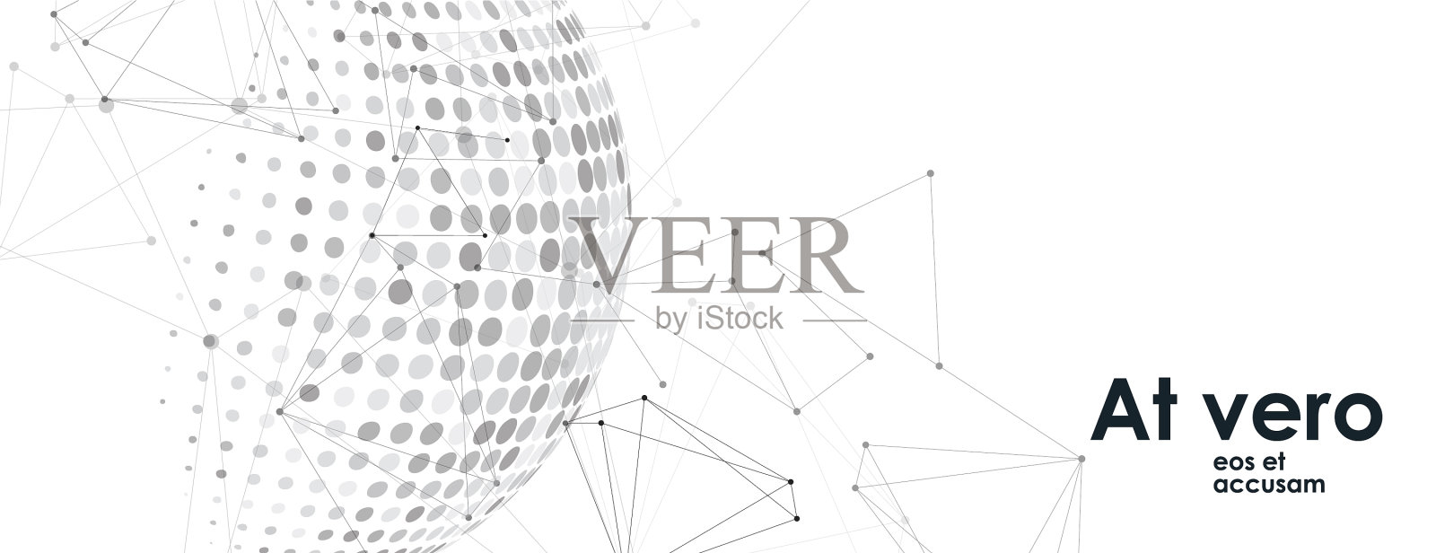 半色调圆形行星符号抽象插画图片素材