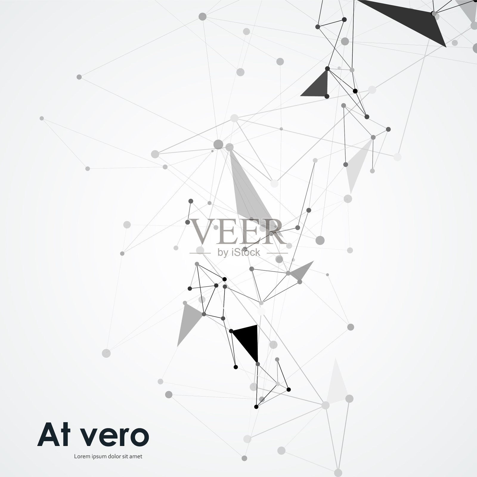 抽象连接点线通信插画图片素材