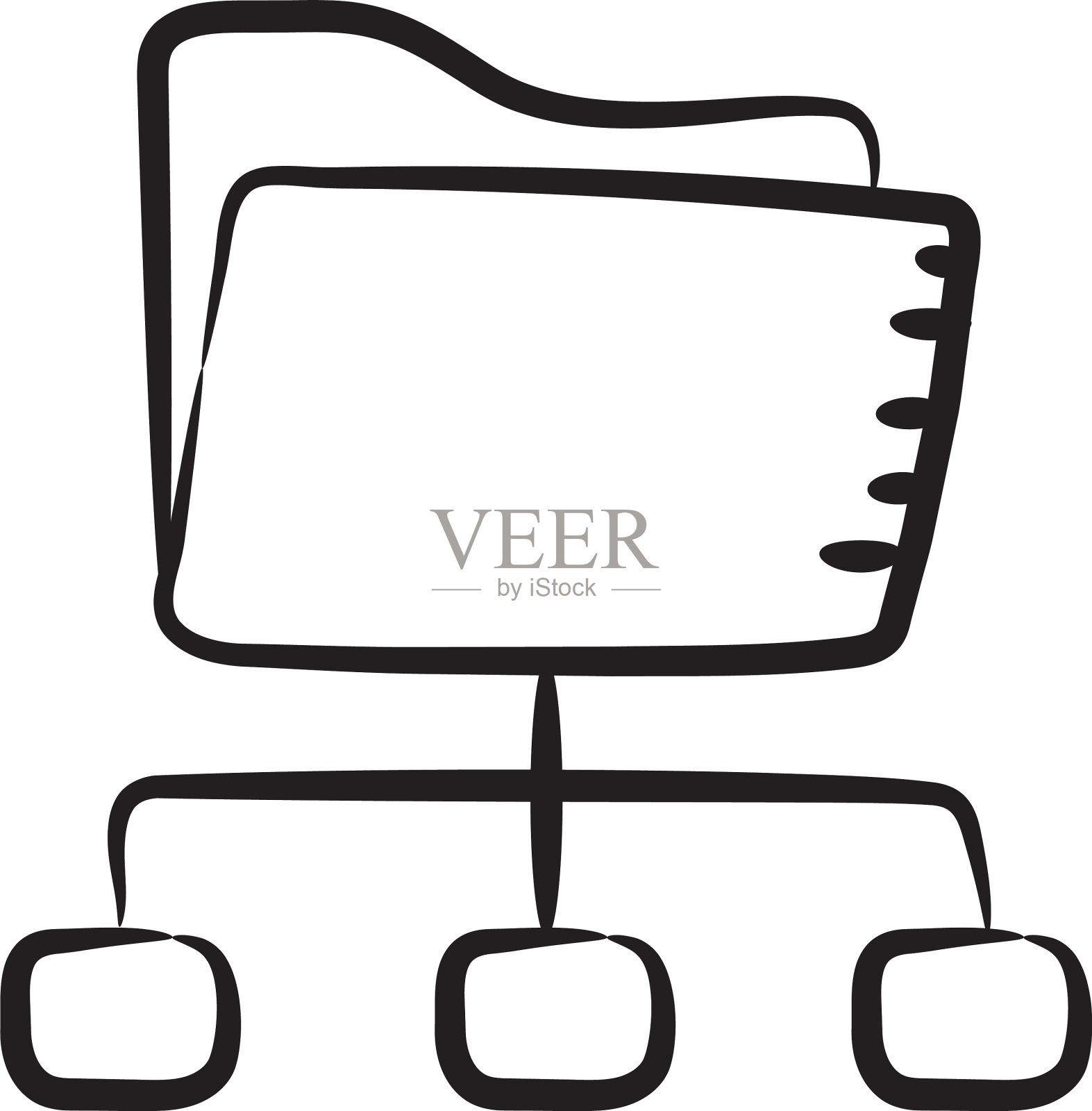 文件夹的网络插画图片素材