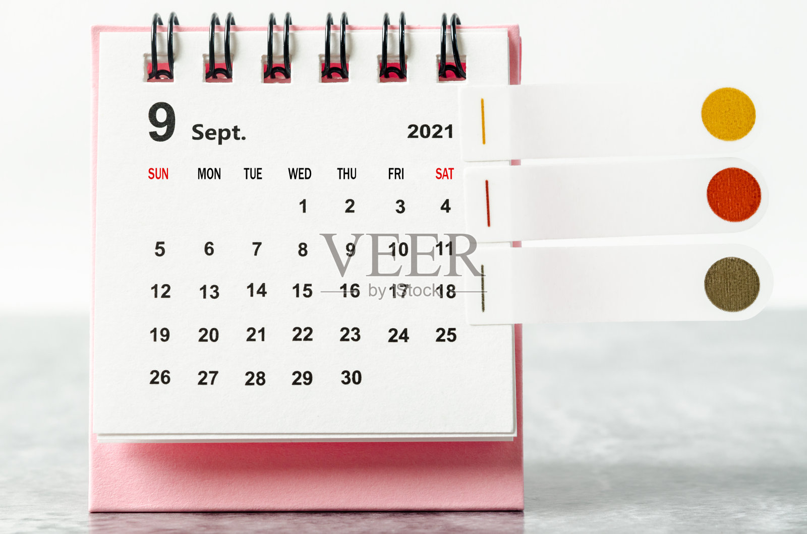 迷你日历2021年9月照片摄影图片