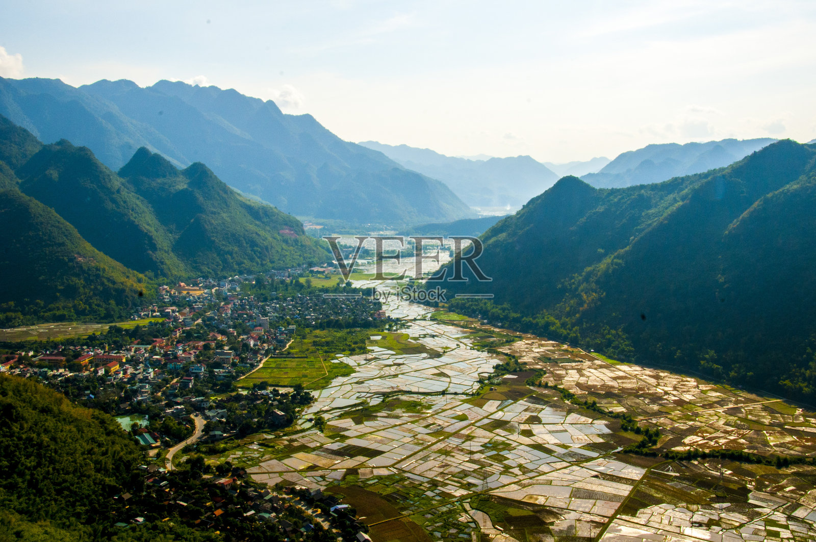 尼斯河谷位于越南北部的麦州省照片摄影图片