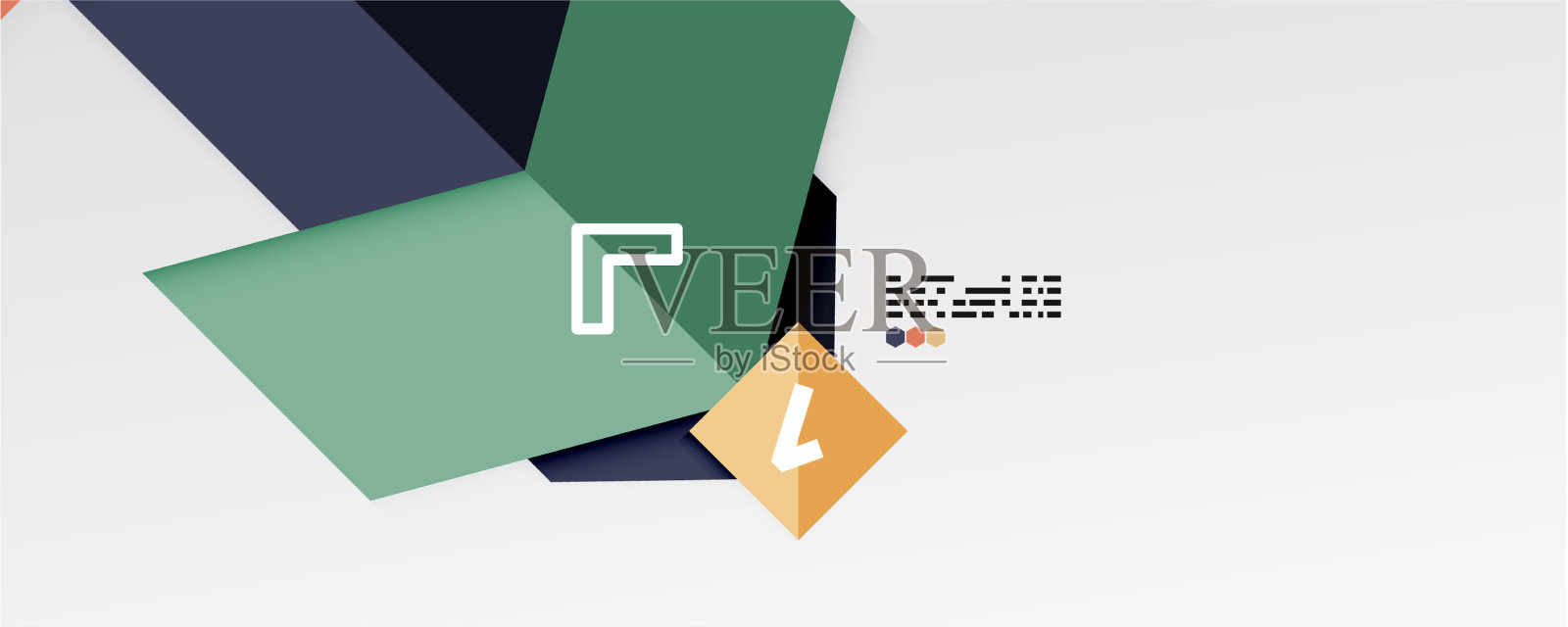 闪闪发光的三角形和几何形状插画图片素材