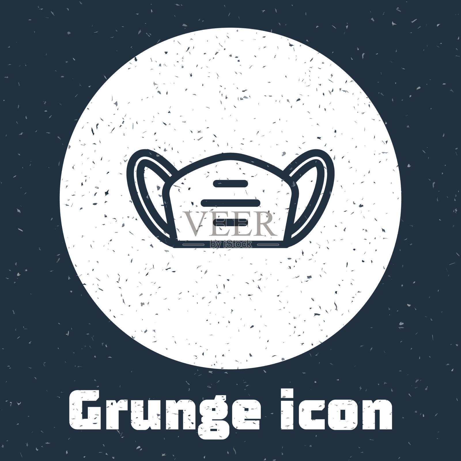 垃圾线医用防护面具图标隔离图标素材