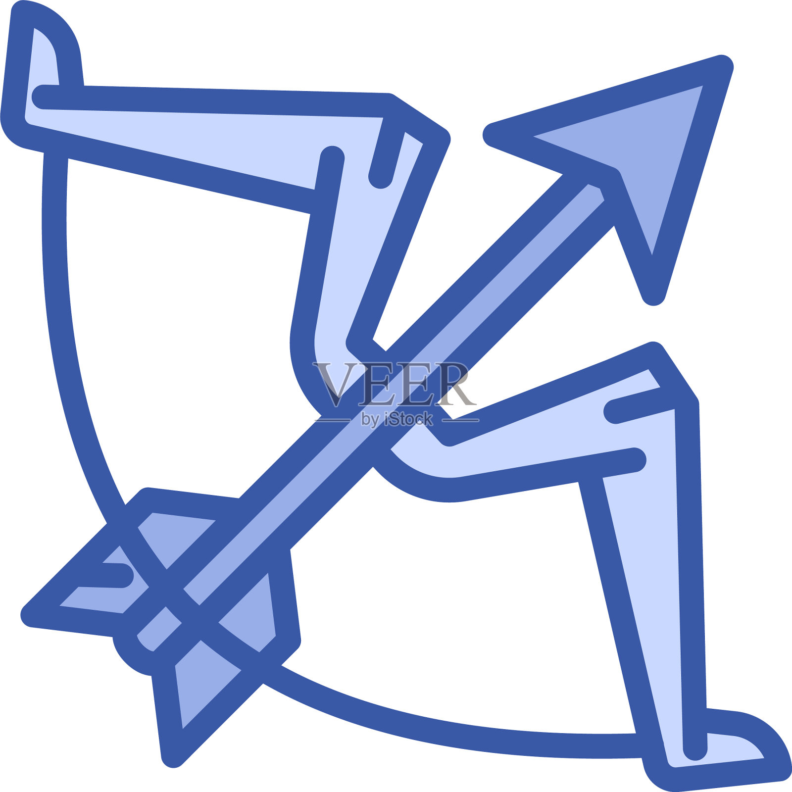 运动蝴蝶结图标轮廓风格图标素材