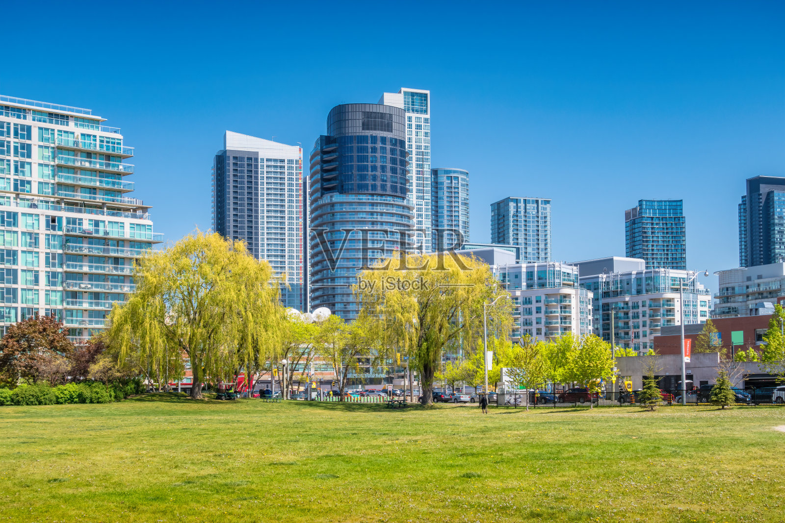 市中心公寓多伦多加拿大住宅区照片摄影图片