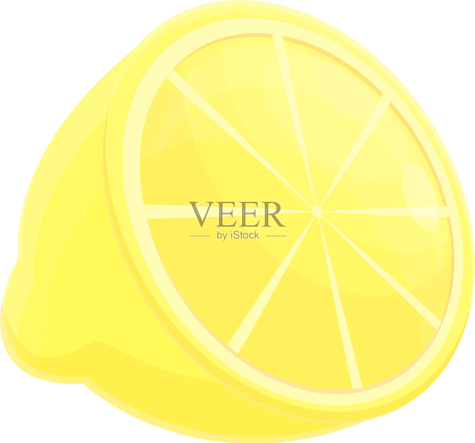 柠檬蛋白质营养图标卡通风格设计元素图片