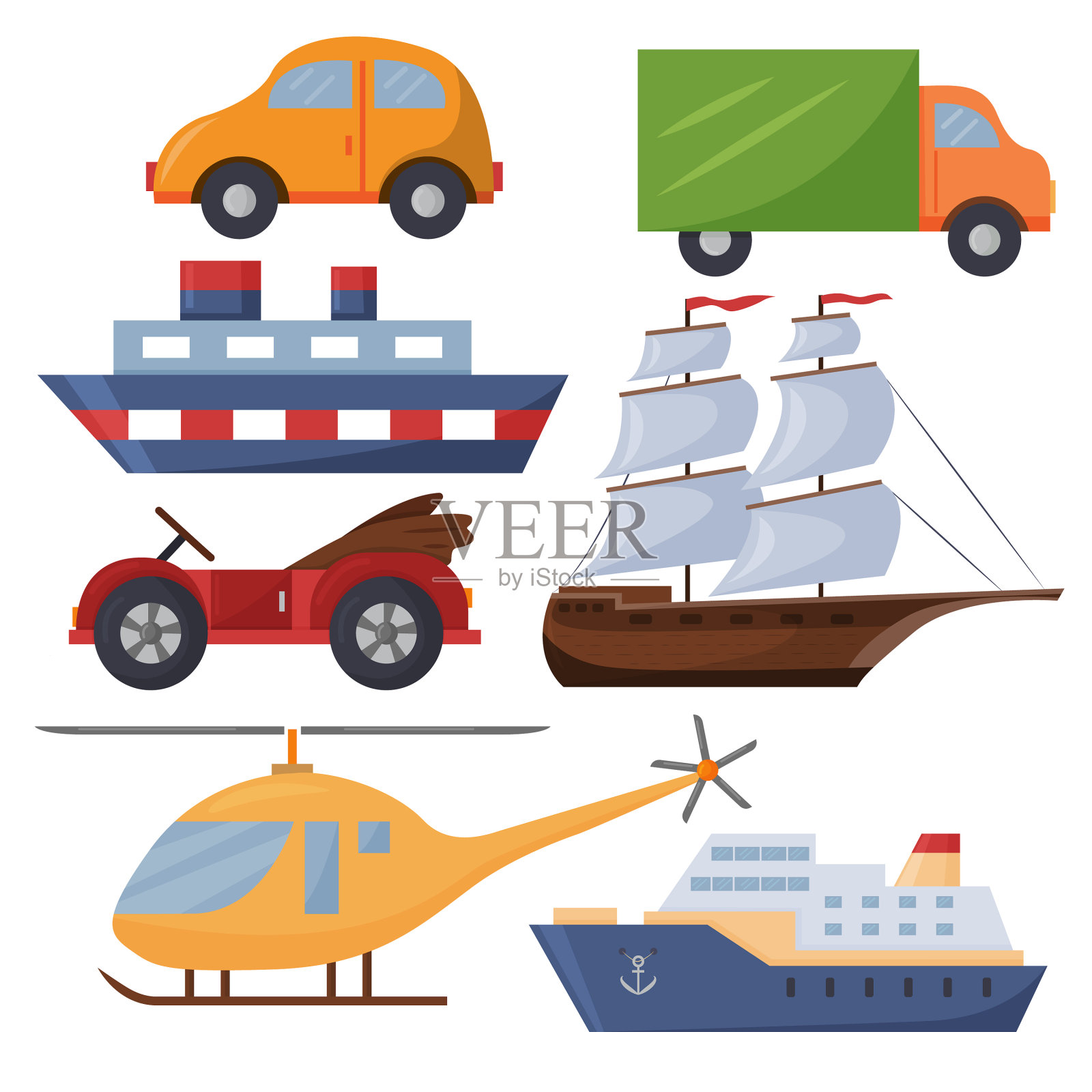 一套男孩玩具图标素材