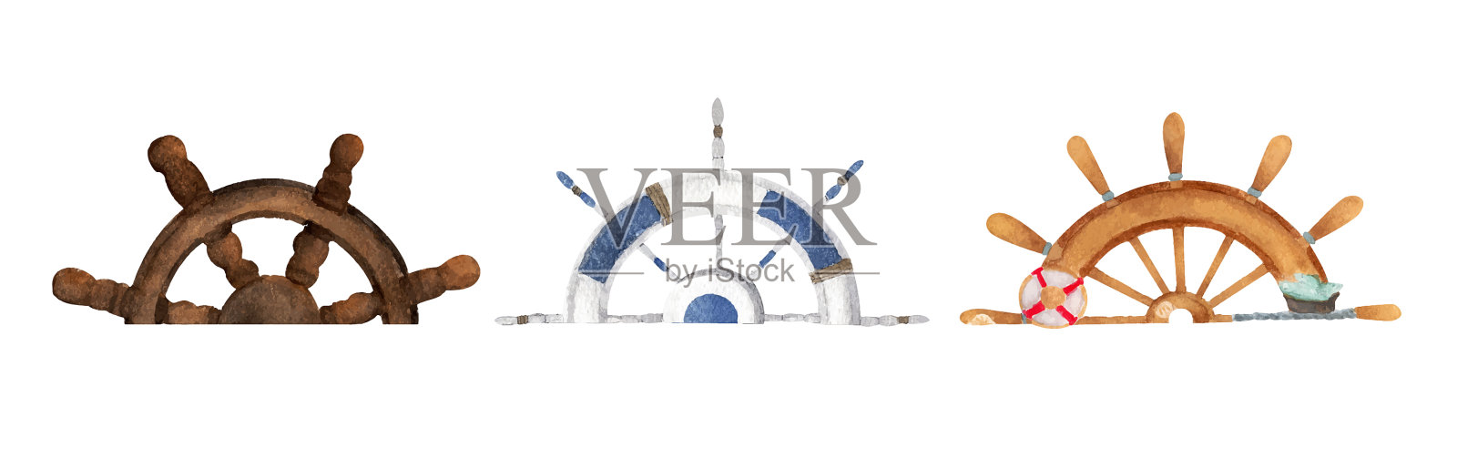 用木头装好舵轮设计元素图片