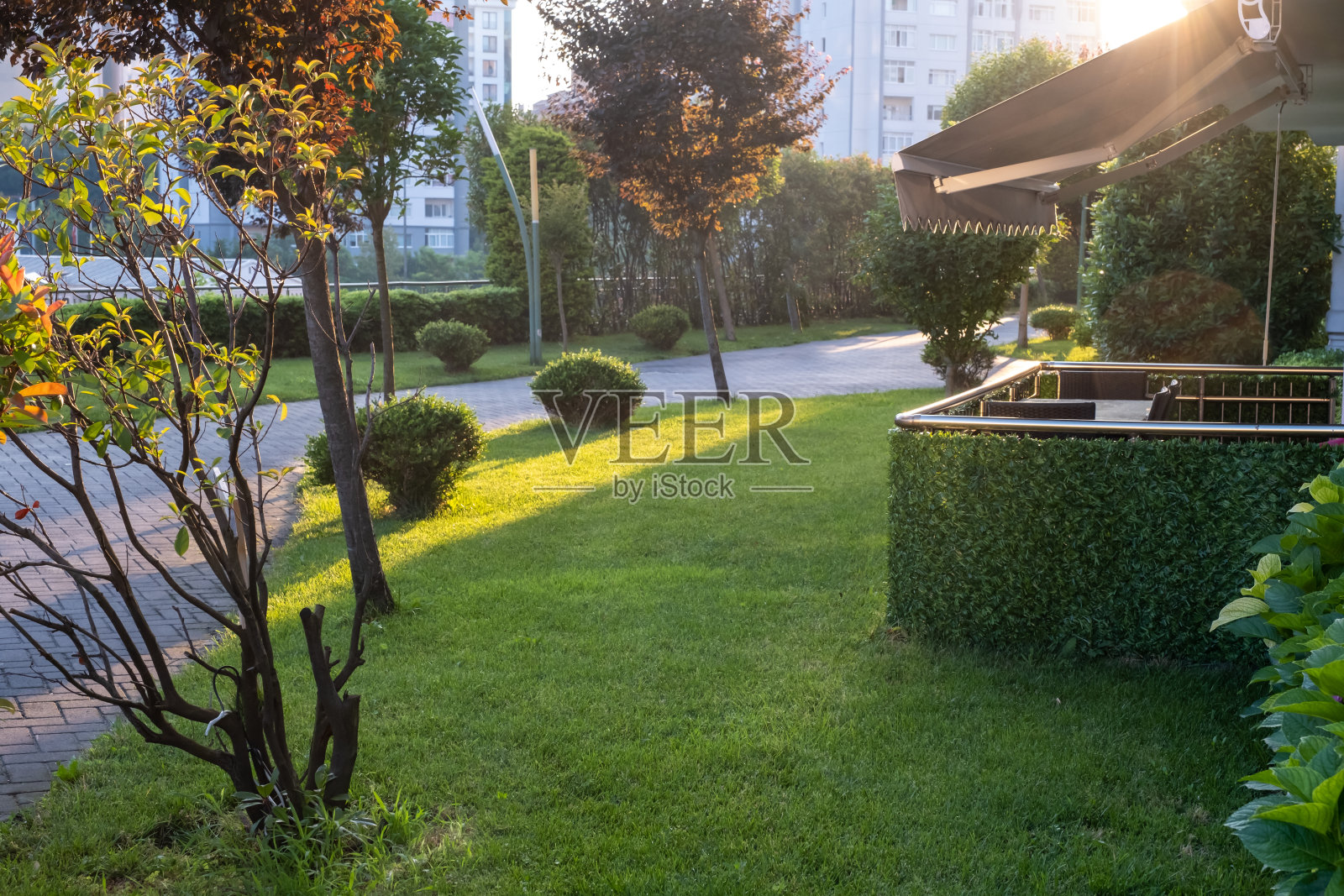 阳台上的背景照片摄影图片