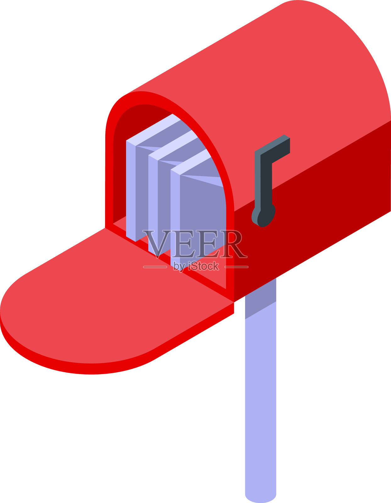 邮箱图标等距样式插画图片素材