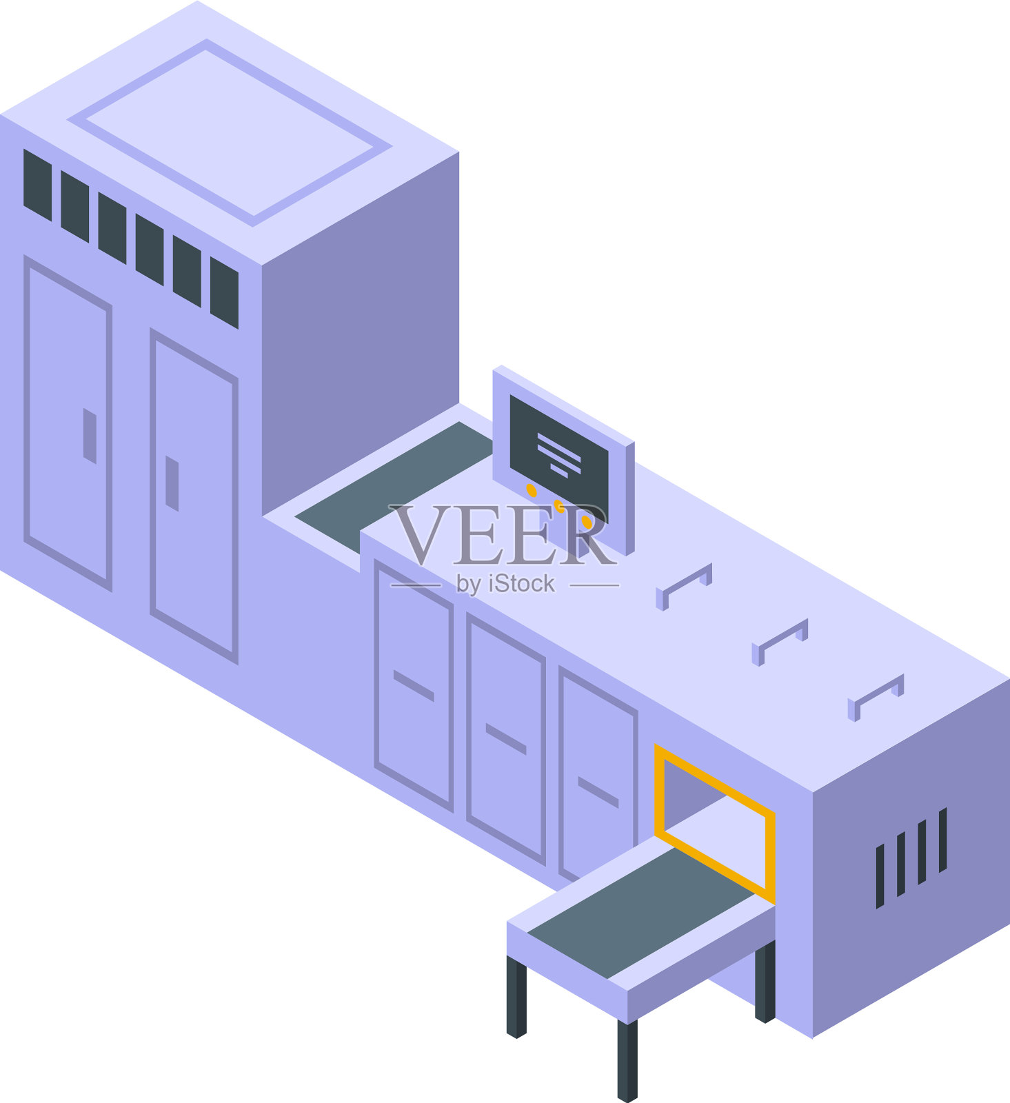纸业图标等距样式插画图片素材