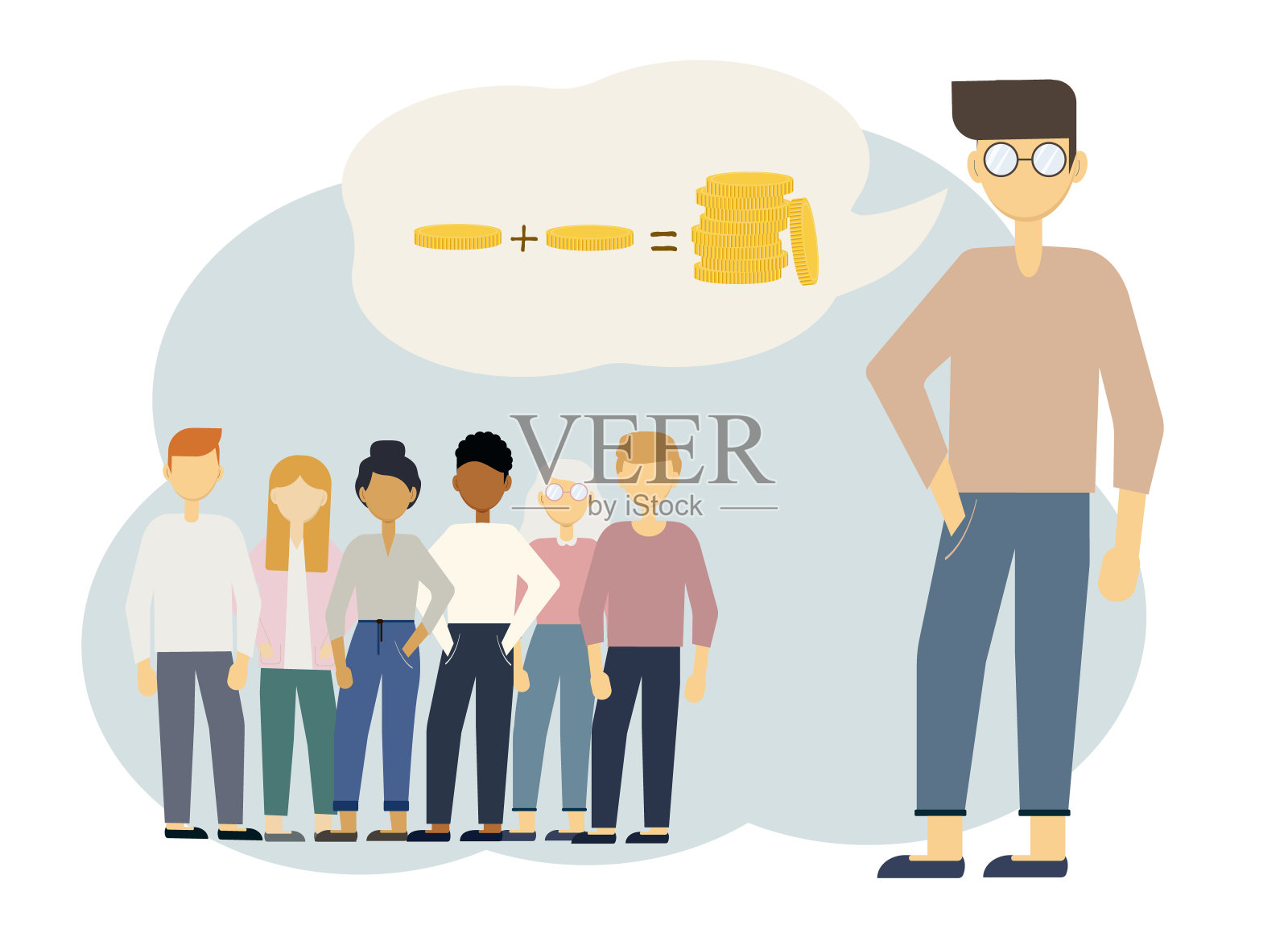 培训人们用金钱、金融、投资、增加收入的理念来工作设计元素图片